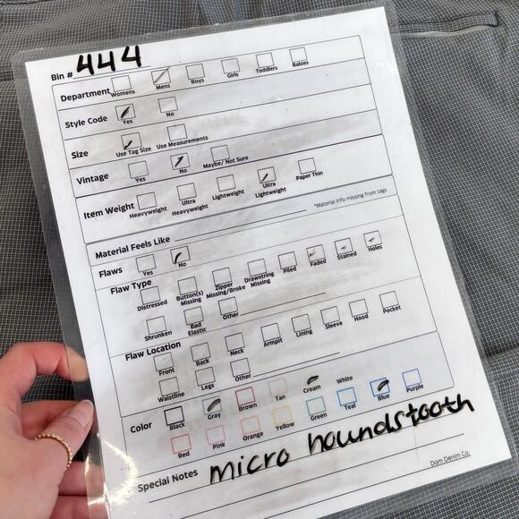 Tommy Bahama Gray Micro Houndstooth Mens 40x30 Performance Stretch Chino Pants - Picture 7 of 12